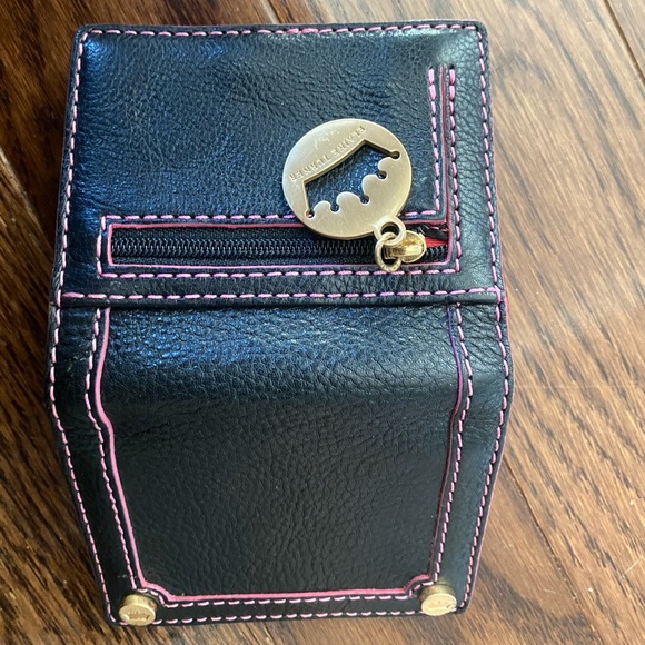 Elaine Turner NEW Black Pebble Leather Wallet - Picture 3 of 4